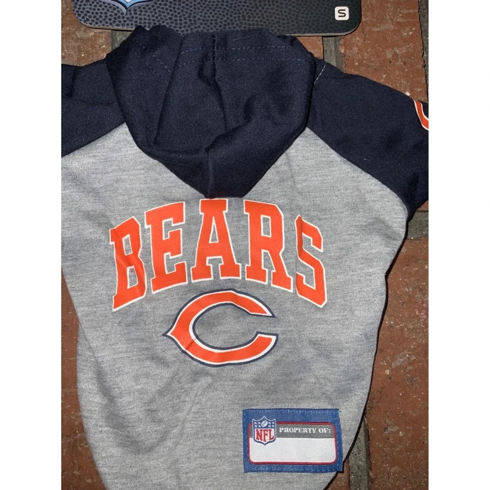 NFL Official Team Chicago Bears Hooded Shirt‎ Size S